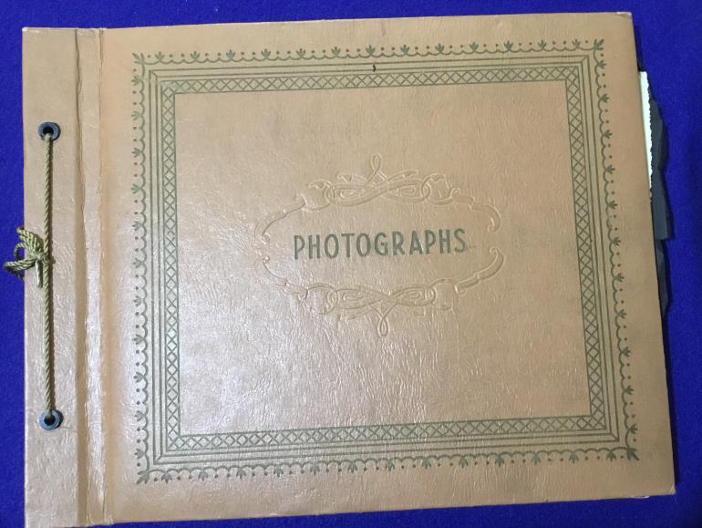 US Photo Album San Francisco to Belgium with US Army marked Baseball Glove