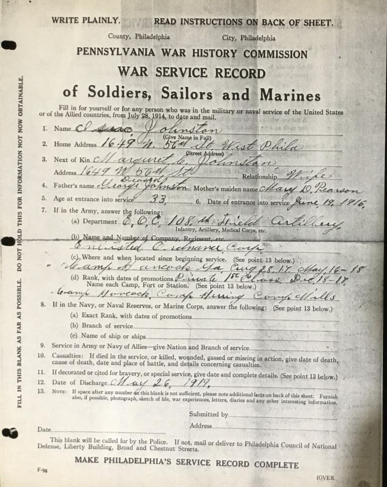 PA MEX BORDER, WWI MEDAL GROUP TO I JOHNSTON - Image 3