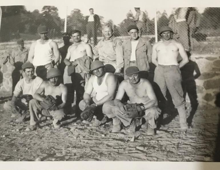 US Photo Album San Francisco to Belgium with US Army marked Baseball Glove - Image 6