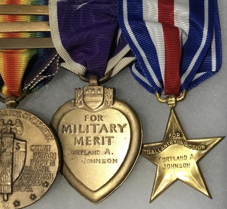 WWI SILVER STAR PURPLE HEART OFFICER MEDAL GROUP - Image 3