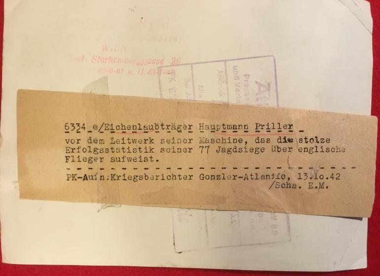 PHOTOS OF HAUPTMANN PRILLER LUFT ACE - Image 3