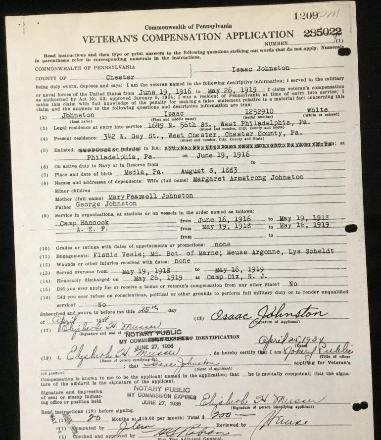 PA MEX BORDER, WWI MEDAL GROUP TO I JOHNSTON - Image 7