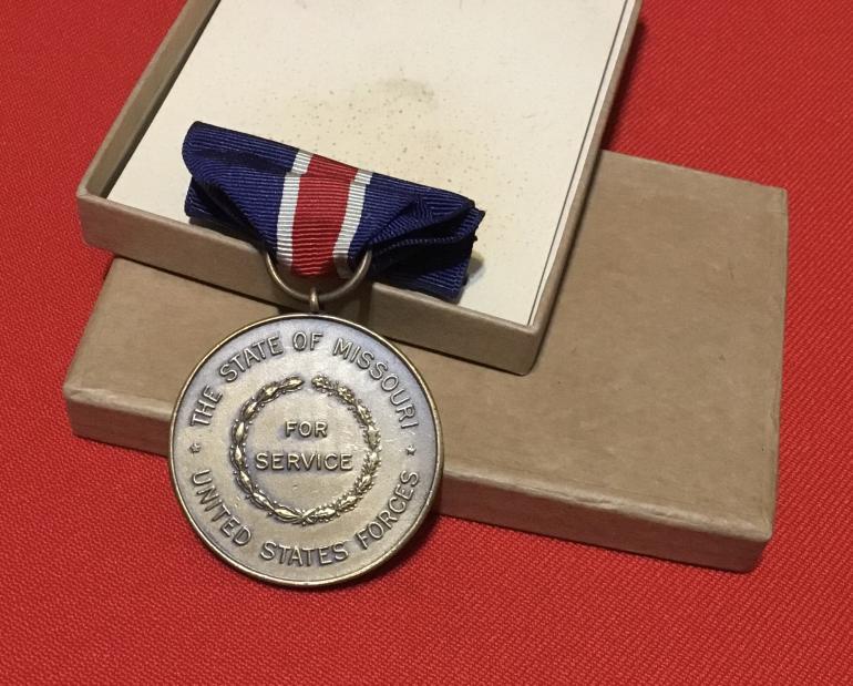 WWI MISSOURI STATE MEDAL with BOX - Image 2