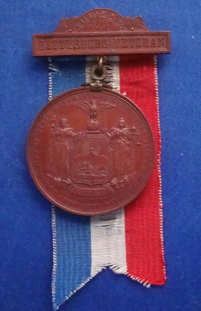 NEW YORK STATE 30 YEAR GETTYSBURG MEDAL
