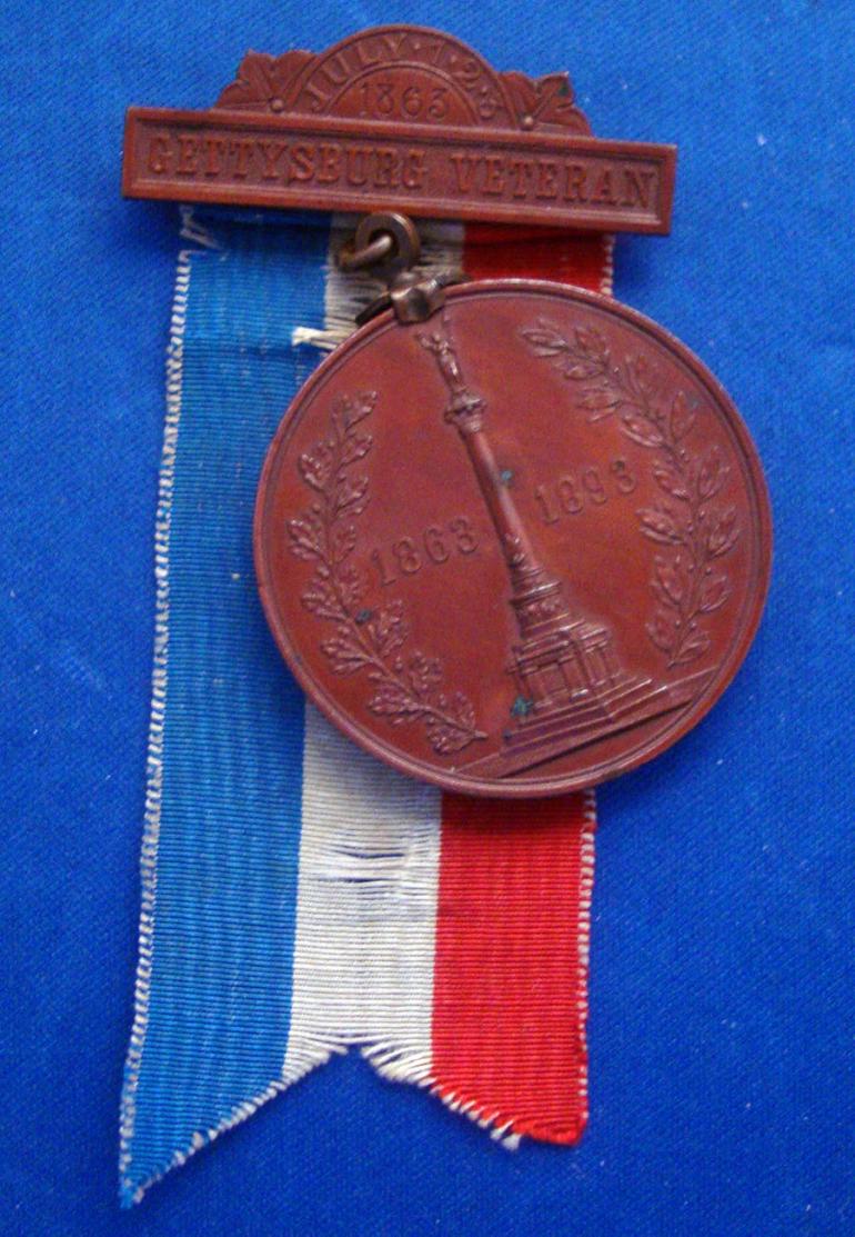 NEW YORK STATE 30 YEAR GETTYSBURG MEDAL - Image 2
