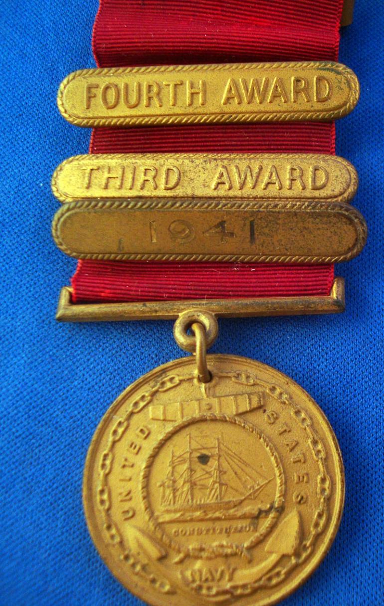 US WWII NAVY GOOD CONDUCT MEDAL GROUP - Image 2