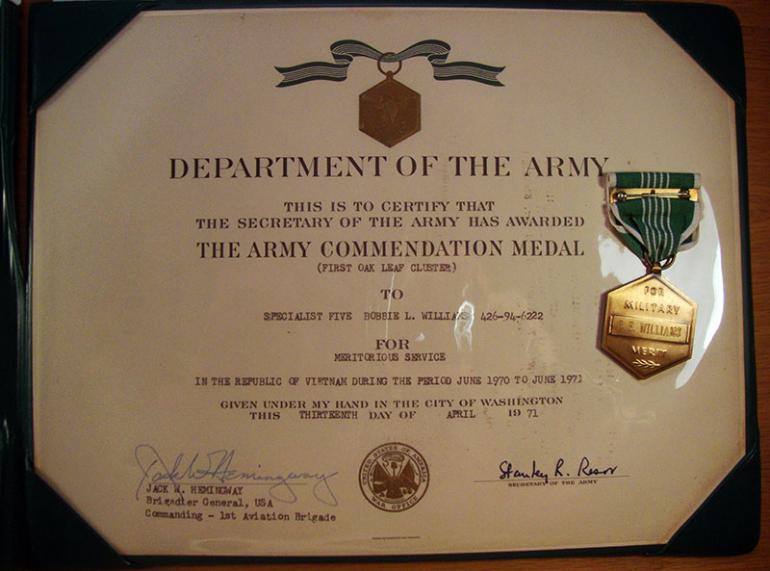 VIETNAM ARMY COMMENDATION MEDAL with DOCUMENT - Image 3