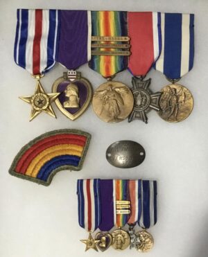 WWI SILVER STAR PURPLE HEART OFFICER MEDAL GROUP