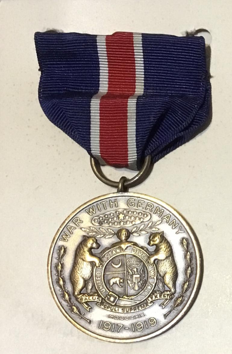 WWI MISSOURI STATE MEDAL with BOX - Image 3