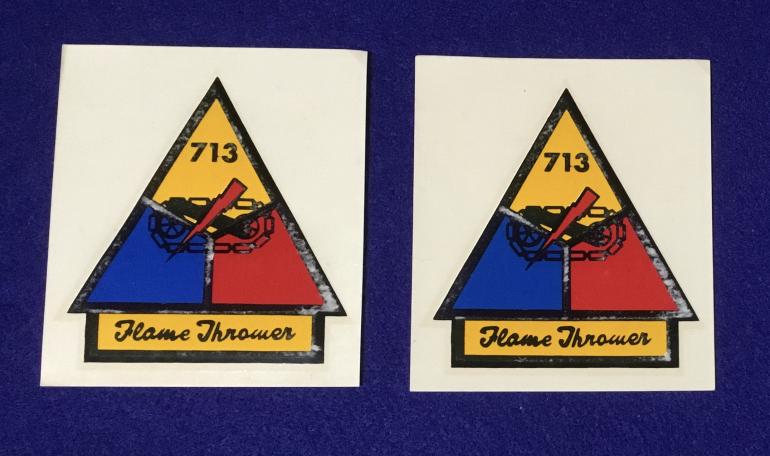 713 ARMORED FLAME THROWER TANK DECALS