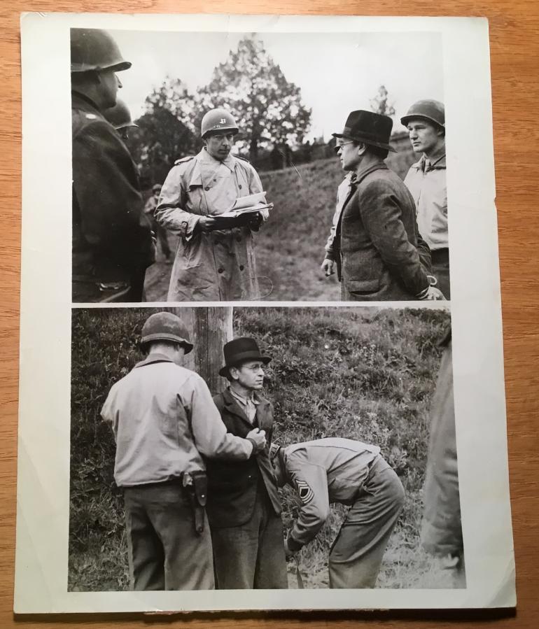 ORIGINAL PHOTO OF A GERMAN SPY ABOUT TO BE EXECUTED
