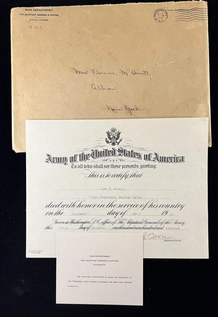 WWI NEW YORK STATE KIA DOCUMENT