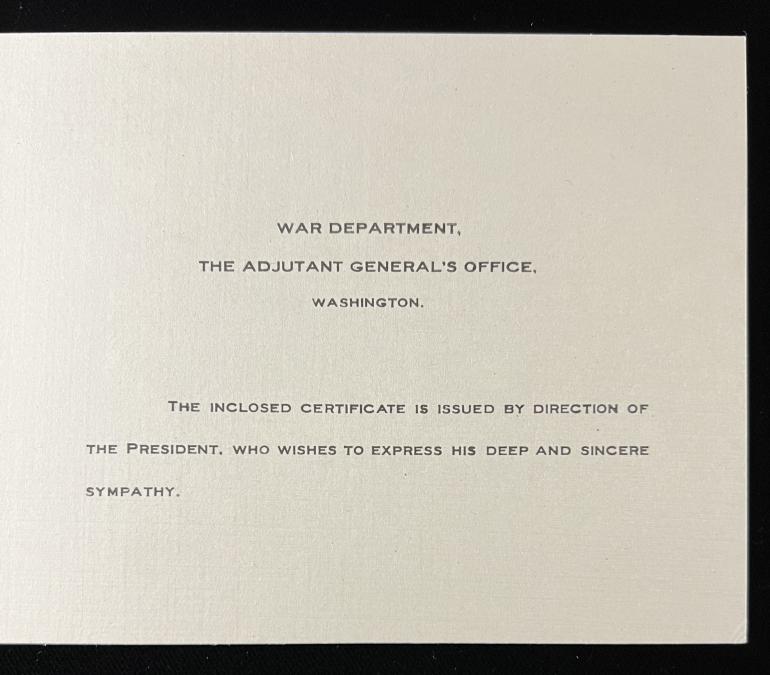 WWI NEW YORK STATE KIA DOCUMENT - Image 5