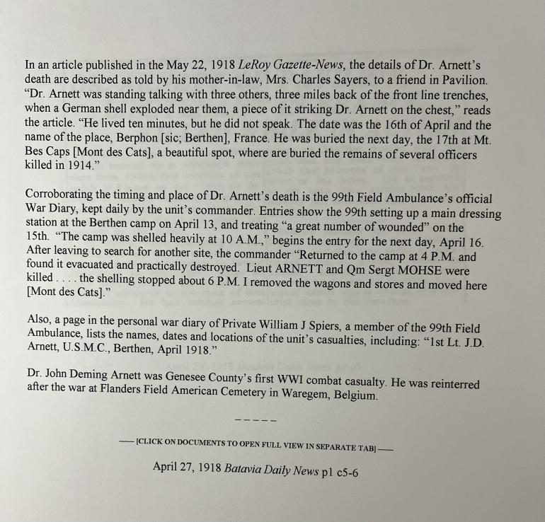 WWI NEW YORK STATE KIA DOCUMENT - Image 3