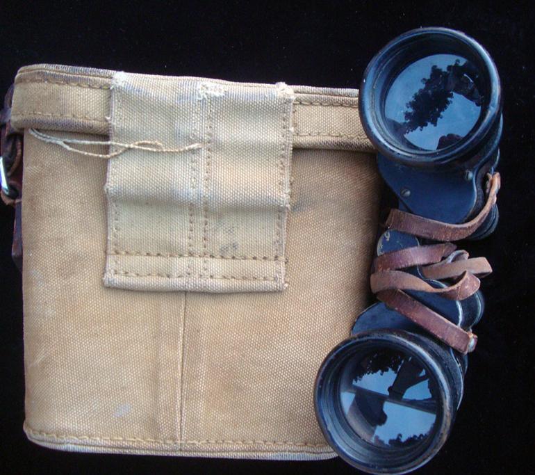 JAPANESE MILITARY BINOCULARS with CASE - Image 6