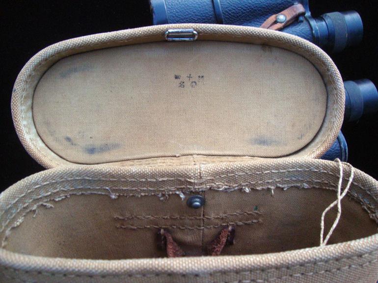 JAPANESE MILITARY BINOCULARS with CASE - Image 7