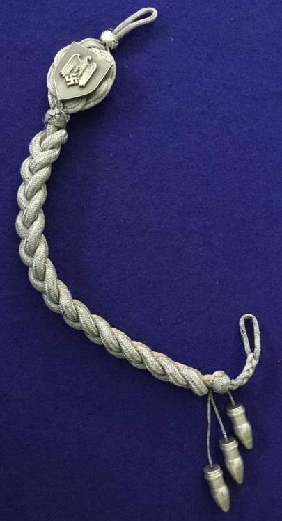 1936 ARTILLERY SHOOTING LANYARD FOURTH CLASS