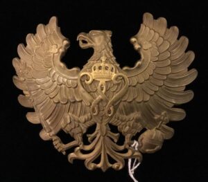 GERMAN POLICE SPIKED HELMET PLATE