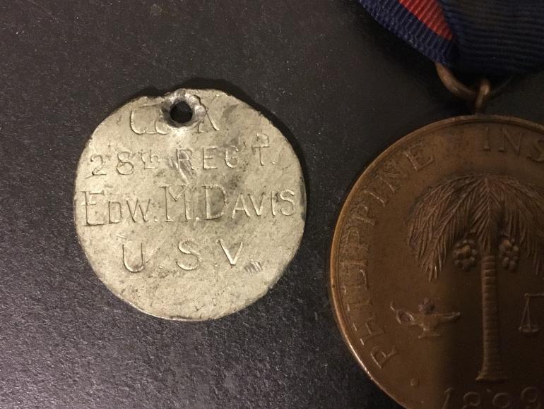 PHILIPPINE INSURRECTION 1899 IDENTIFIED MEDAL - Image 2