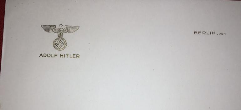 ADOLF HITLER PERSONAL STATIONARY - Image 3