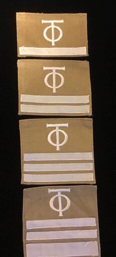 ORGANIZATION TODT RANK PATCHES