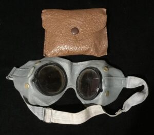 LEATHER SUN GOGGLES with CASE