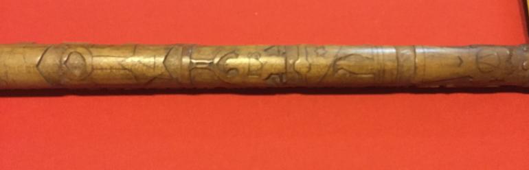 CARVED CIVIL WAR WALKING STICK - Image 9