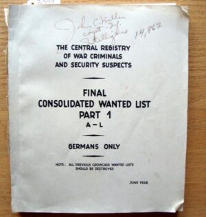 FINAL CONSOLIDATED WANTED LIST PART 1 and 2