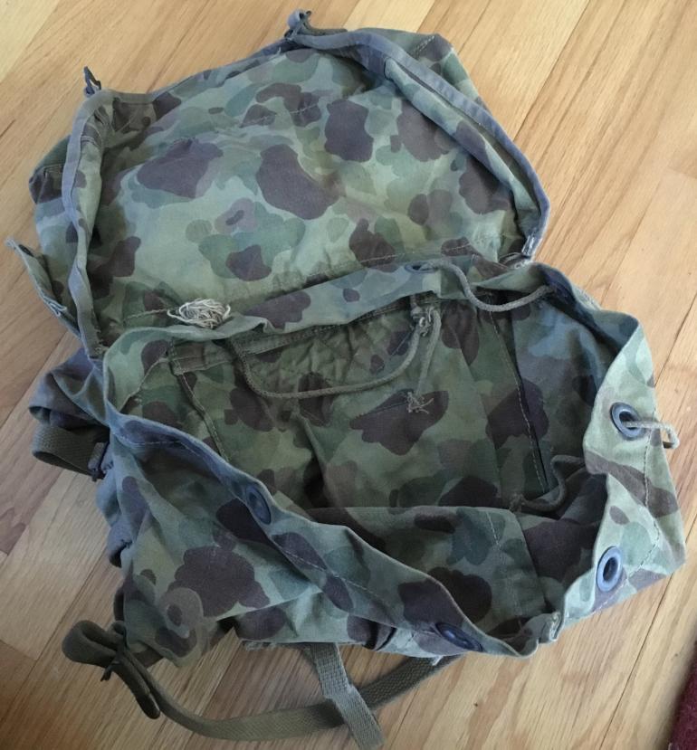 U.S. ARMY WWII CAMO BACKPACK