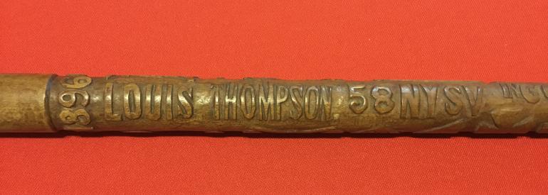 CARVED CIVIL WAR WALKING STICK - Image 4