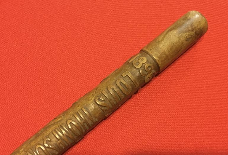 CARVED CIVIL WAR WALKING STICK