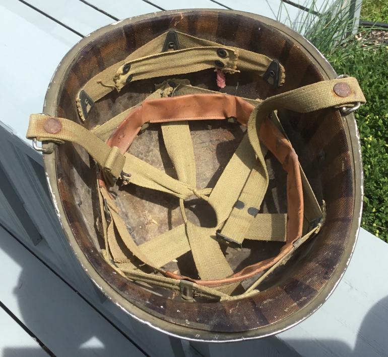 WWII USM1 NAVY HELMET - Image 6