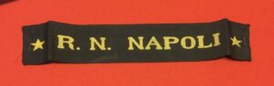 WW1 ITALIAN NAVY CAP TALLY R. N. NAPOLI
