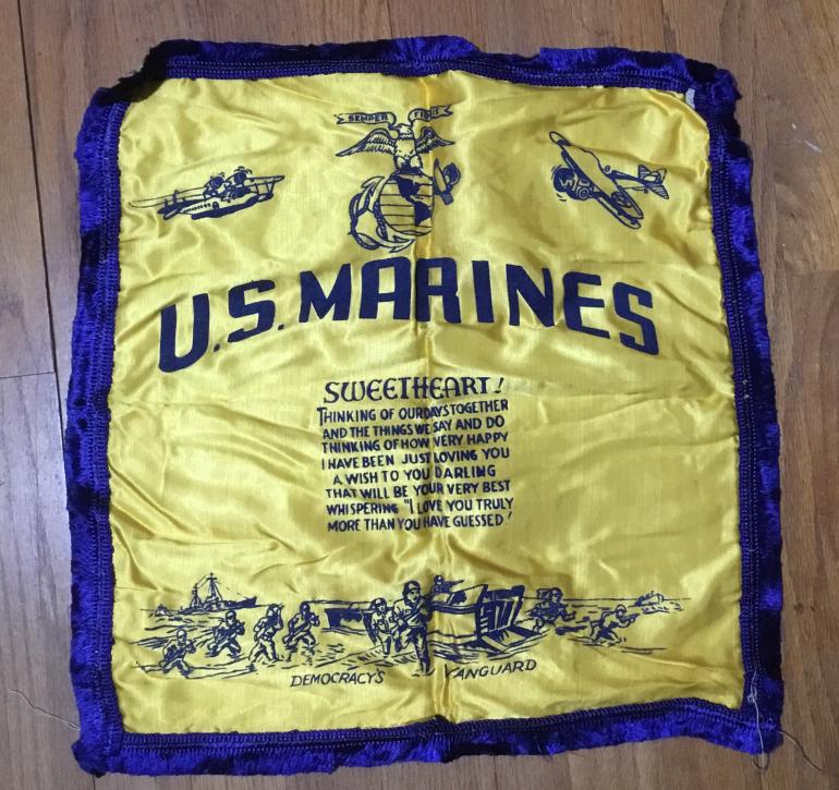 NINE WWII PILLOW COVER SOUVENIRS - Image 3