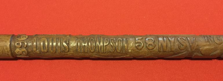 CARVED CIVIL WAR WALKING STICK - Image 5