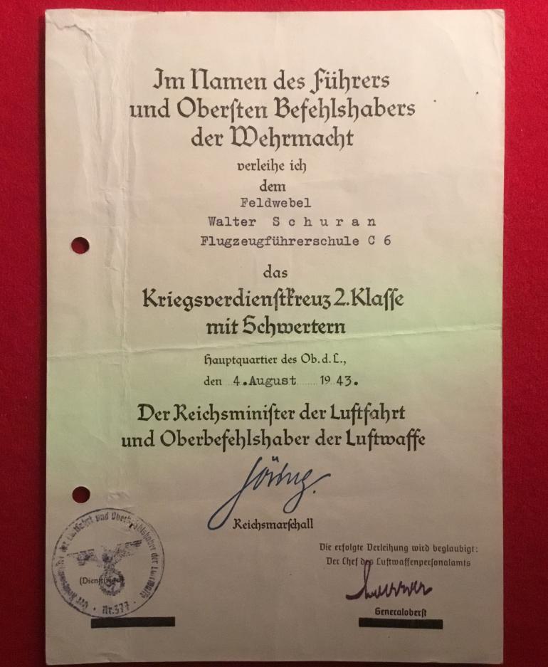 LUFTWAFFE PILOT'S DOCUMENTS - Image 3