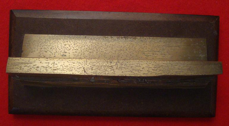 WWII SOLID BRASS DESTROYER DESK ORNAMENT - Image 2