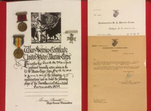 USMC Good Conduct Medal with all the Paperwork 1918-1921