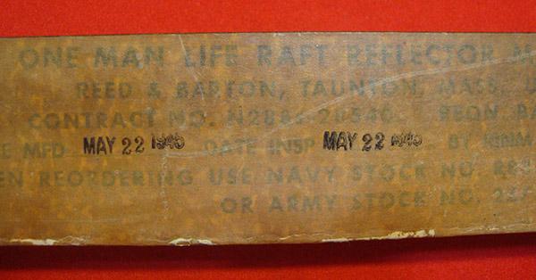 ONE MAN LIFE RAFT REFLECTOR MX-1S7/A - Image 2