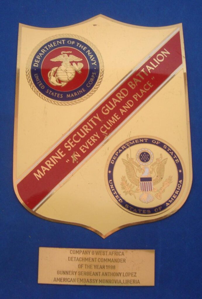 USMC SECURITY GUARD BATTALION MONROVIA, LIBERIA