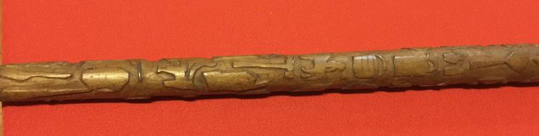 CARVED CIVIL WAR WALKING STICK - Image 7