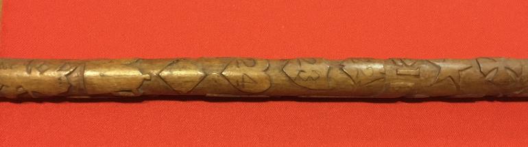CARVED CIVIL WAR WALKING STICK - Image 8