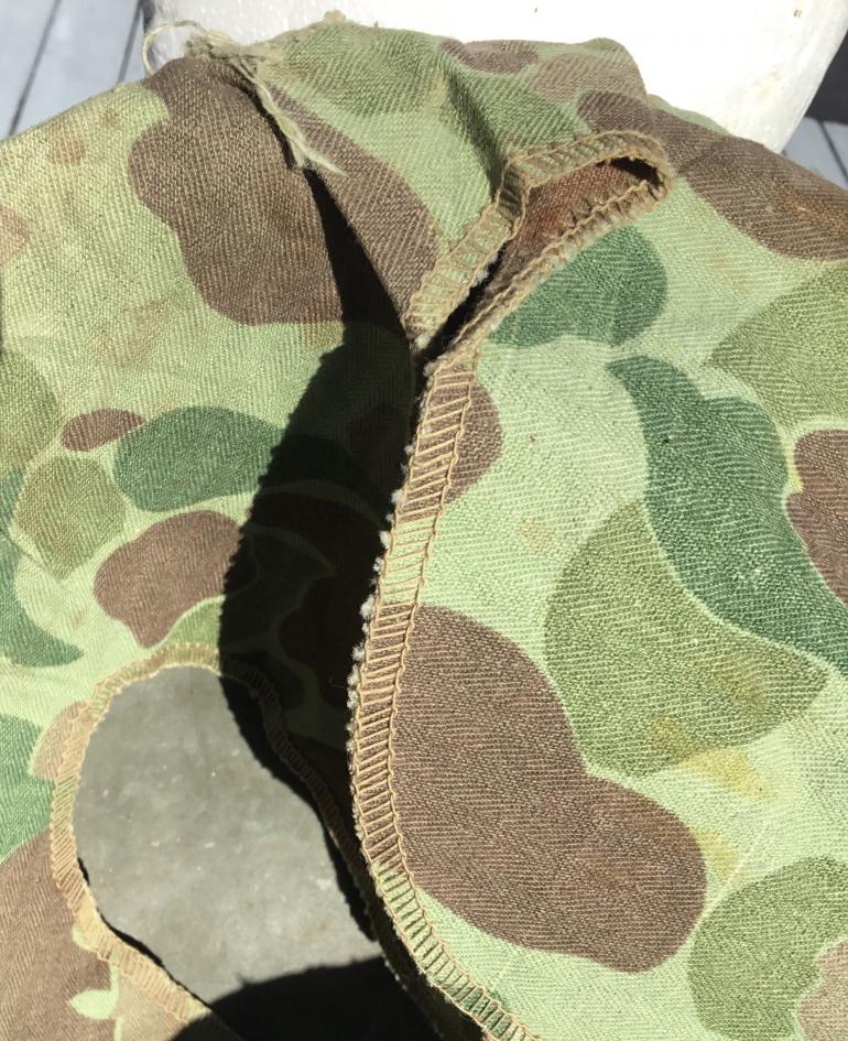 WWII and KOREAN USMC HELMET with CAMO COVER - Image 5