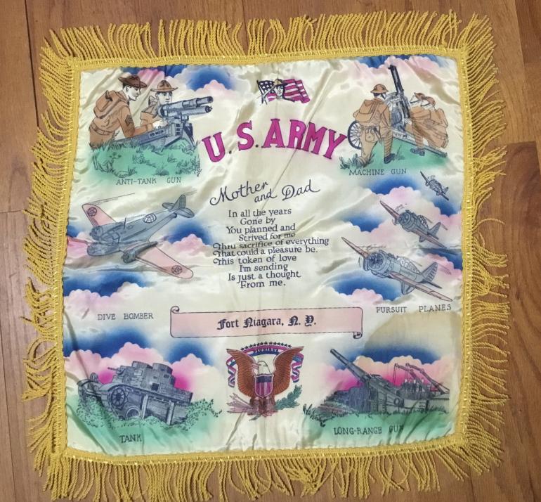 NINE WWII PILLOW COVER SOUVENIRS - Image 6