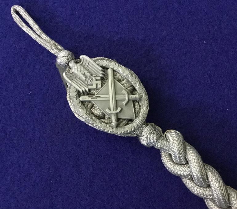 1938 FIRST CLASS INFANTRY SHOOTING LANYARD - Image 2