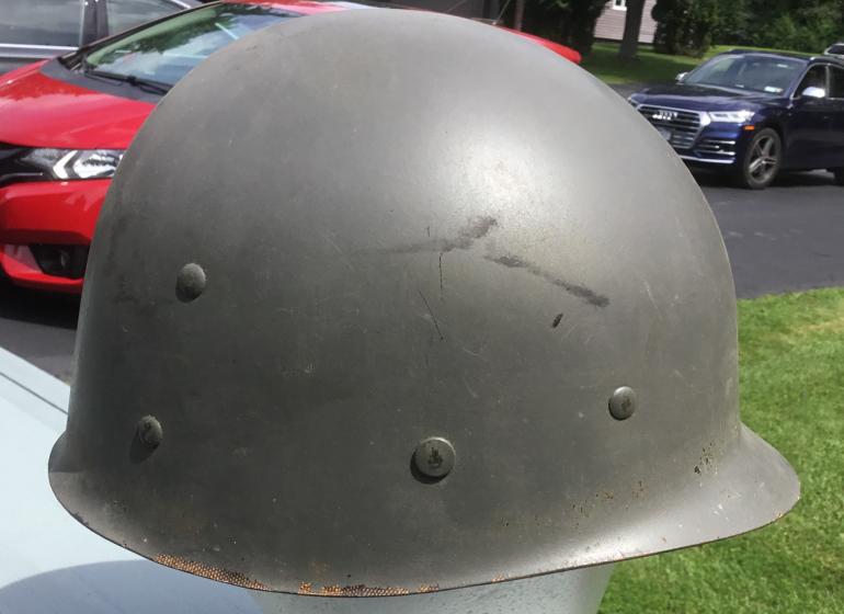 WWII USM1 NAVY HELMET - Image 3