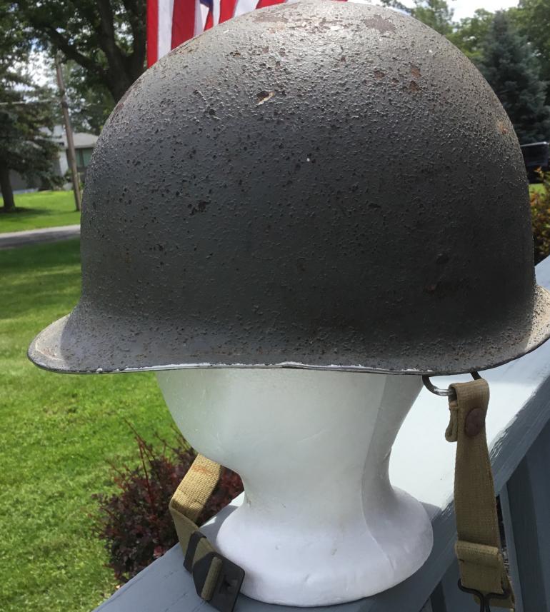 WWII USM1 NAVY HELMET - Image 7