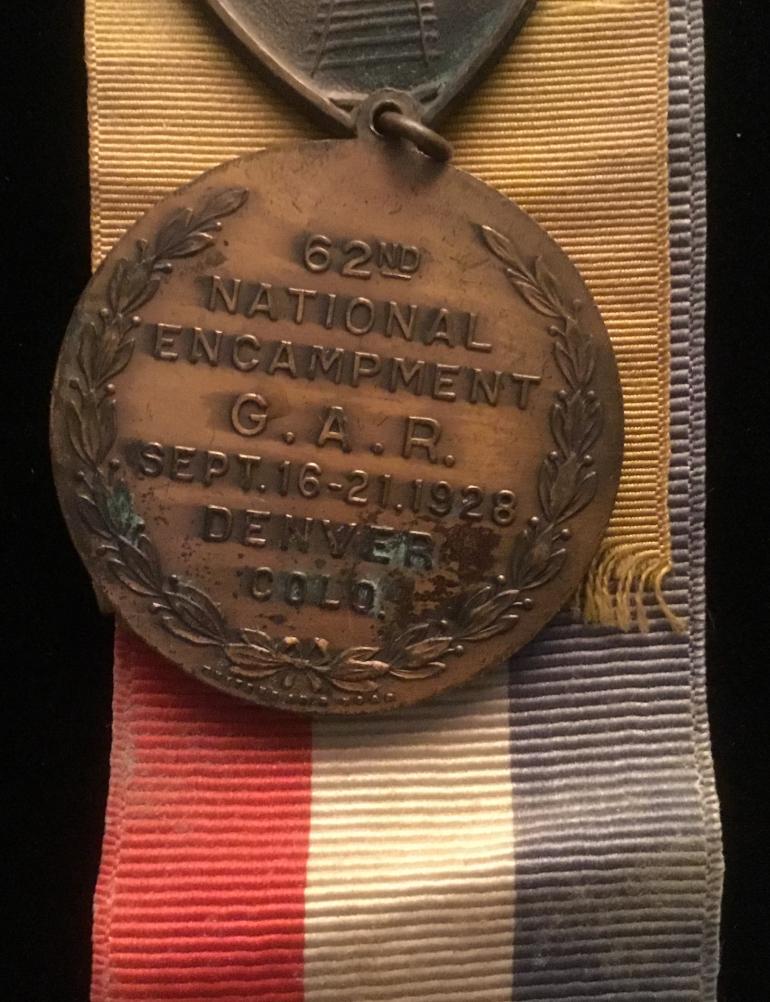 GAR NATIONAL ENCAMPMENT REPRESENTATIVE BADGE FOR 1928 - Image 3