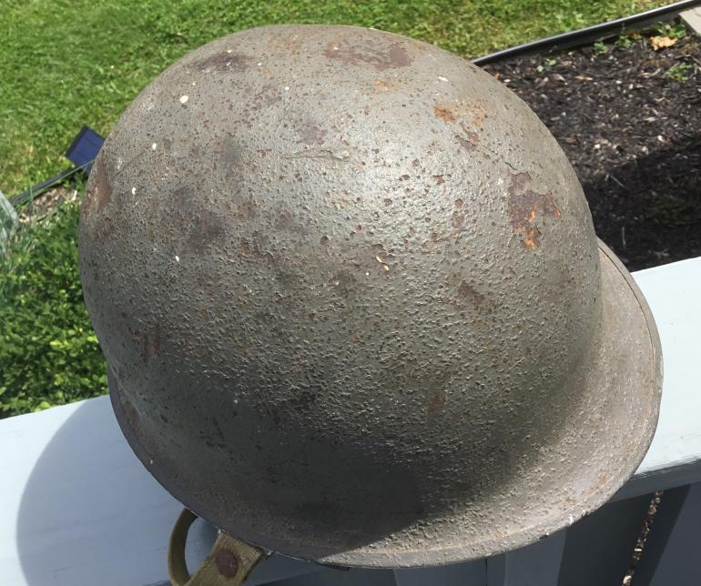 WWII USM1 NAVY HELMET - Image 8