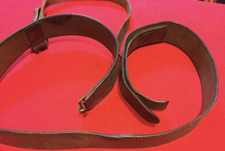 EARLY GERMAN BELT AND SWORD HANGER - Image 4